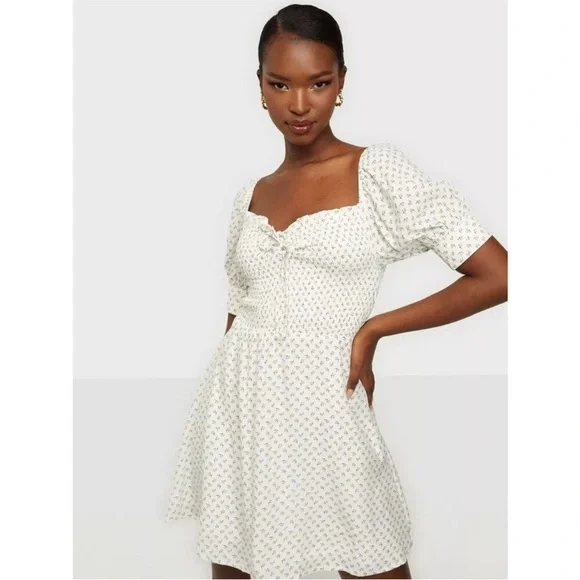 NWOT FAITHFULL THE BRAND Dulcia Smocked Bodice Mini Dress Size 4 - Picture 8 of 16